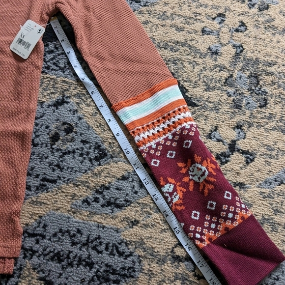 Anthropologie We the Free Top Mikah Layering Cuff Autumn Combo XS - Picture 4 of 5